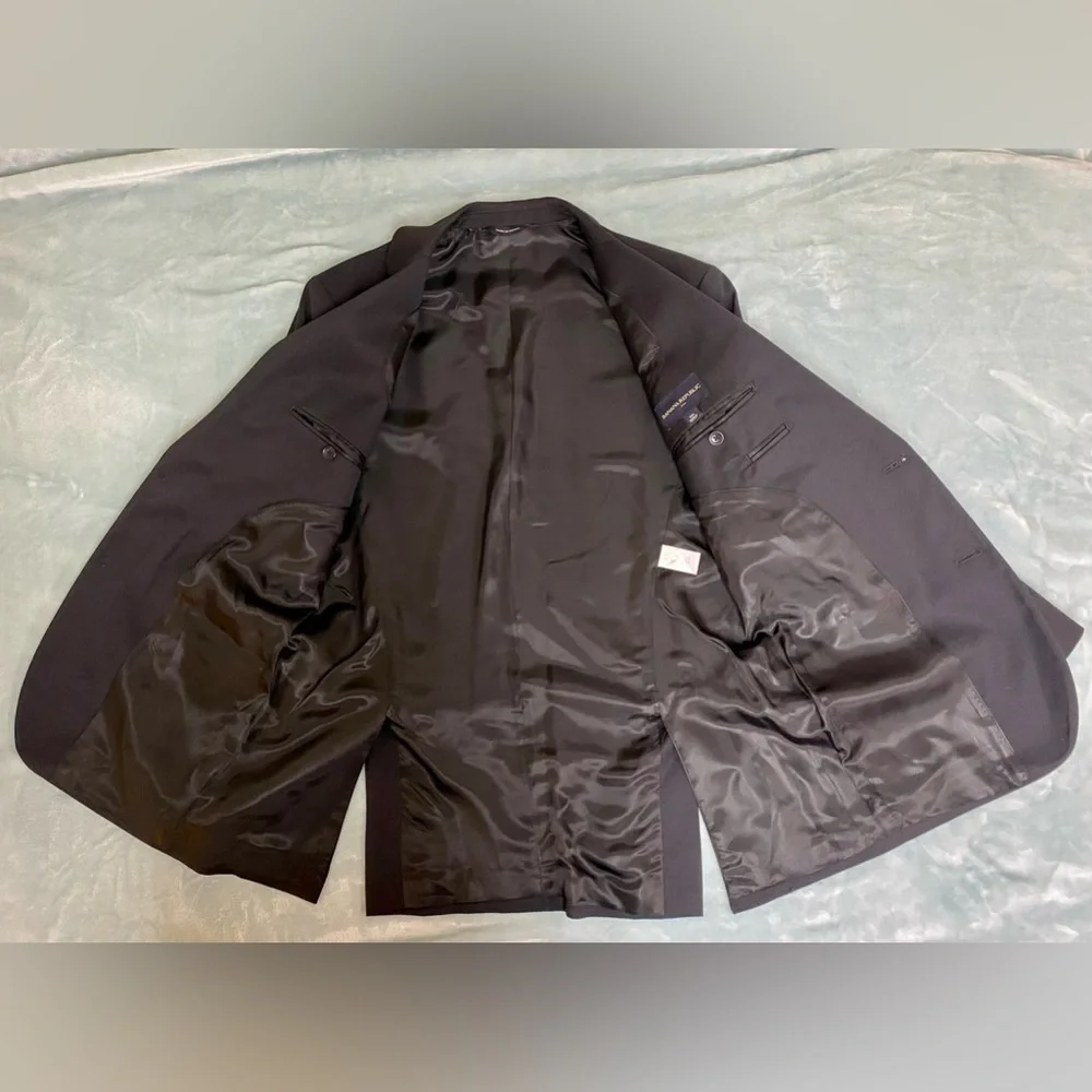 Banana Republic Men’s Black Suit Jacket Blazer Sz 38R 100% Wool - Picture 15 of 15